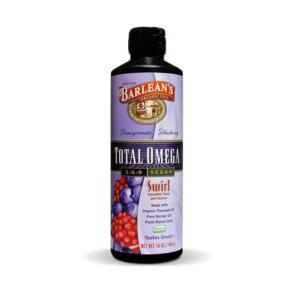 Barlean's Total Omega 3-6-9 Vegan - Pomegranate Blueberry | Bulu Box - Sample Superior Vitamins and Supplements